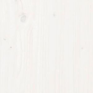 Tavolo Consolle Bianco 70x35x75 cm in Legno Massello di Pino