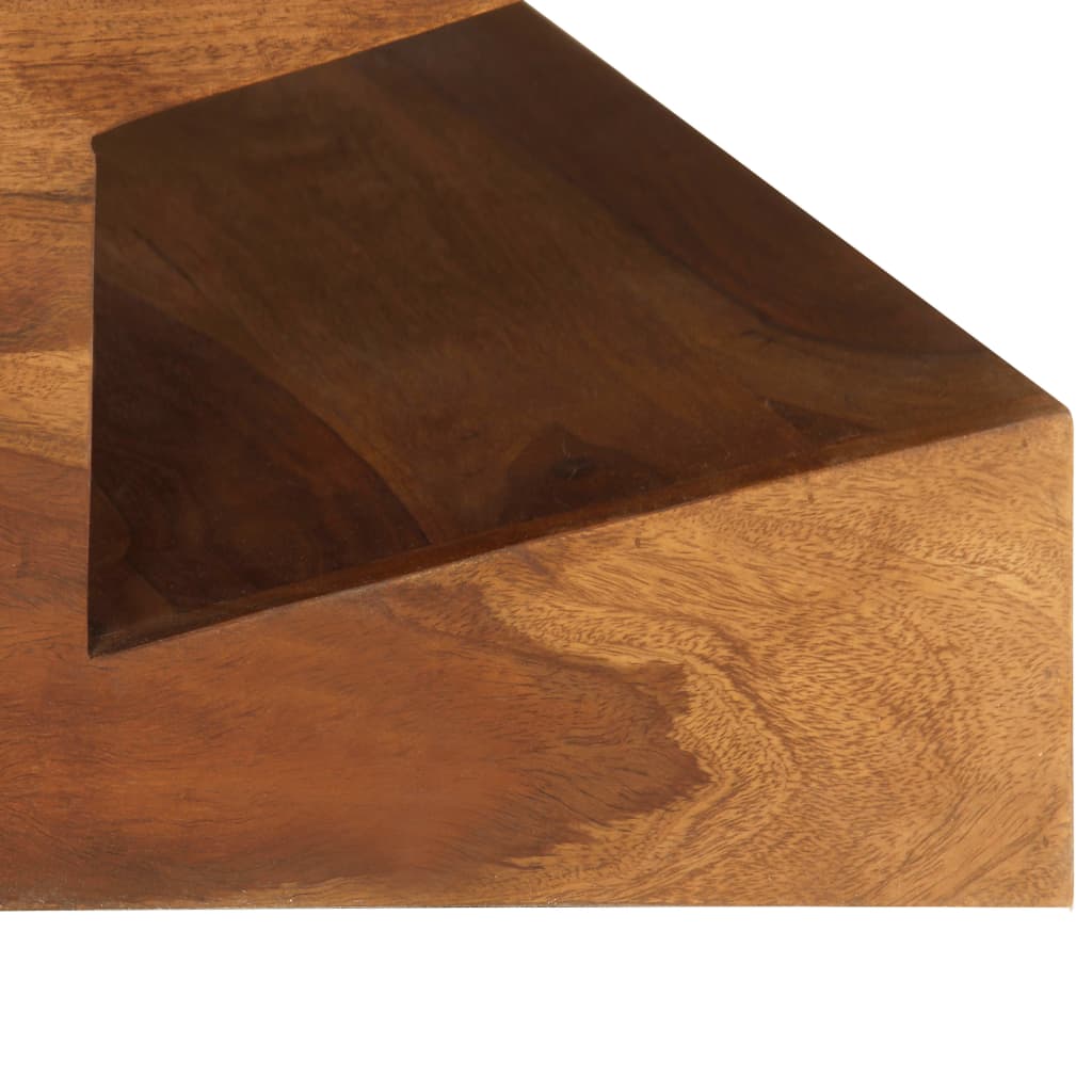 Tavolino da Salotto in Legno Massello di Sheesham 90x60x30 cm