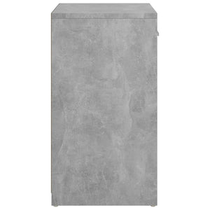 Panca Porta Scarpe Grigio Cemento 94,5x31x57 cm Multistrato