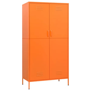 Armadio Arancione 90x50x180 cm in Acciaio