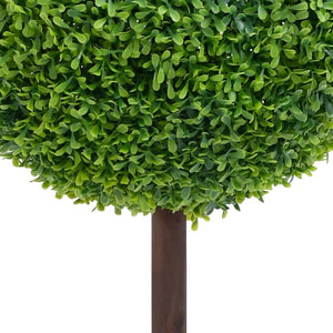 Pianta di Bosso Artificiale a Sfera con Vaso Verde 50 cm