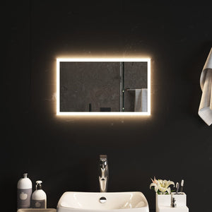 Specchio da Bagno con Luci LED 30x50 cm