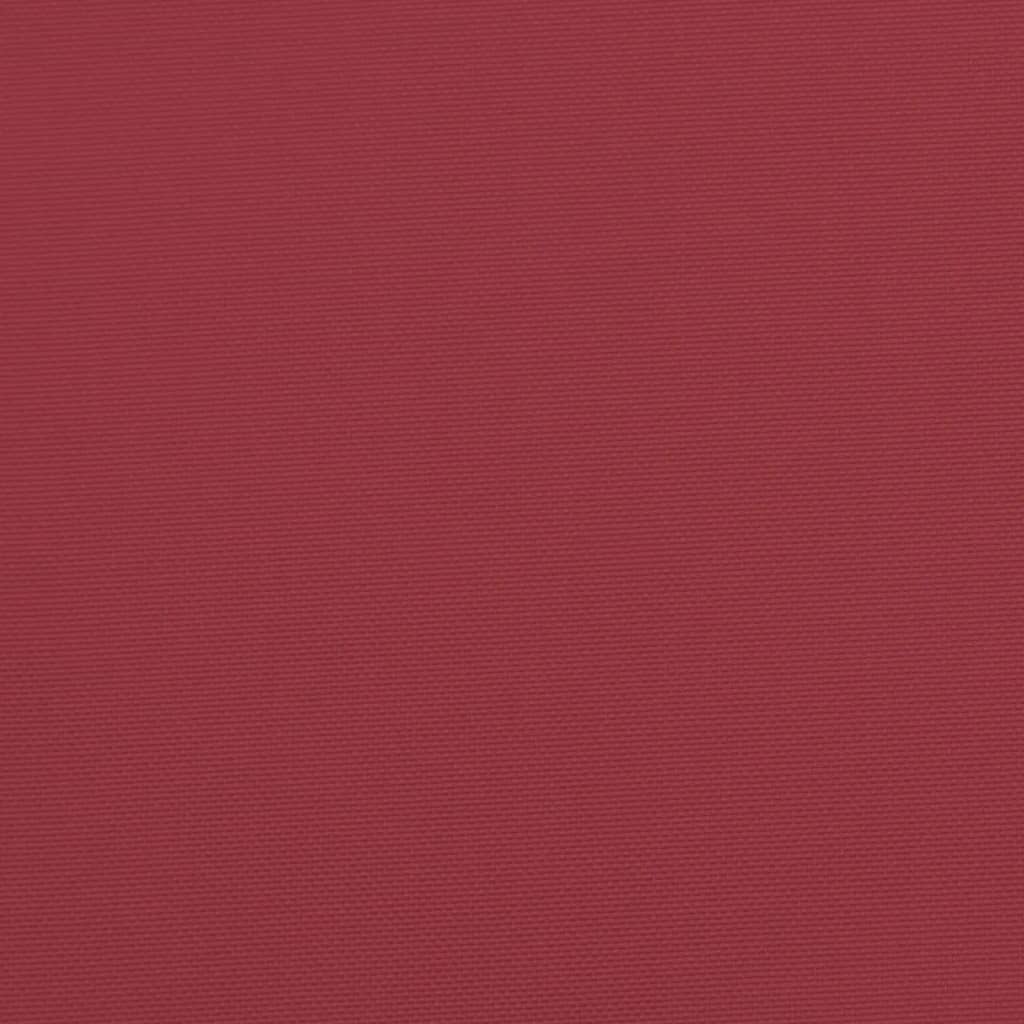 Cuscini per Sedia 4 pz Rosso Vino 40x40x7 cm in Tessuto Oxford