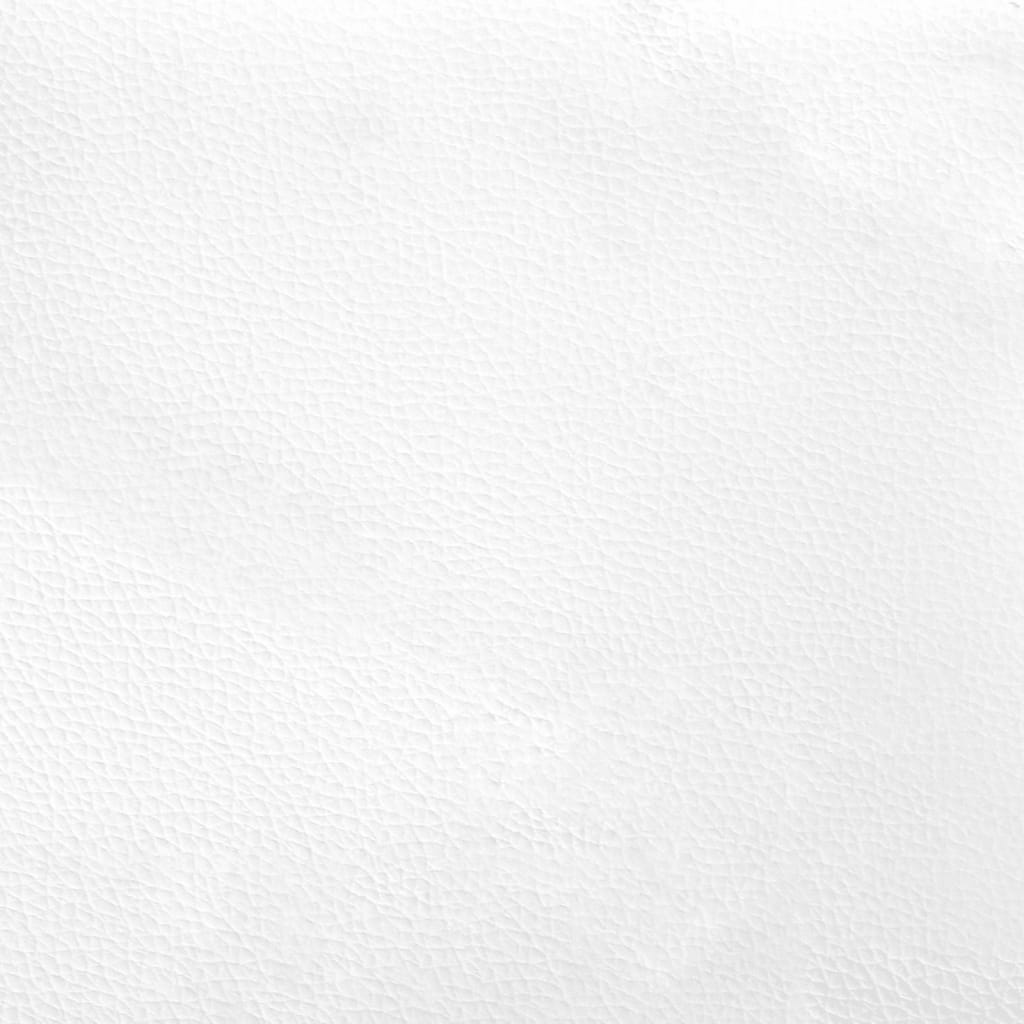 Letto con Materasso Bianco 90x200 cm in Similpelle