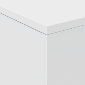 Tavolino da Salotto con Luci LED Bianco 50x50x40 cm