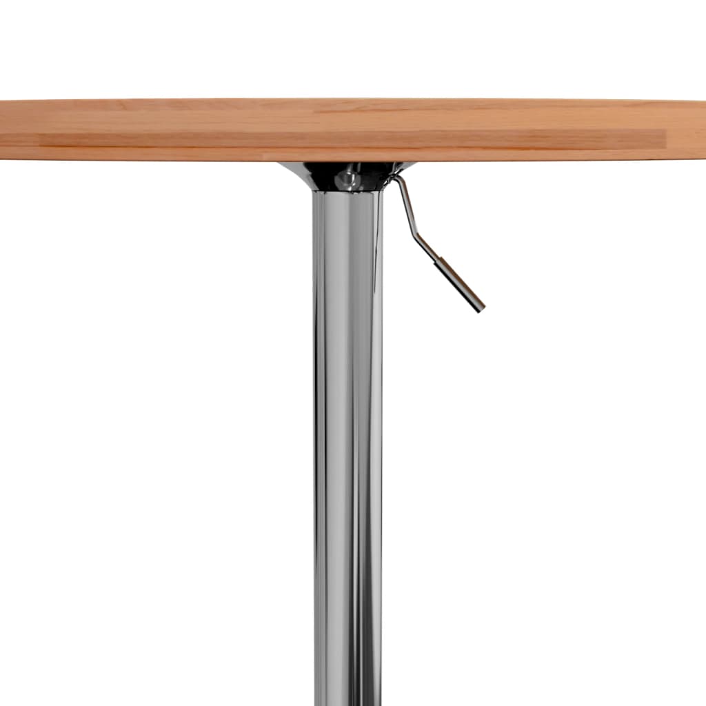 Tavolino da Bar Ø50x90,5 cm in Legno Massello di Faggio
