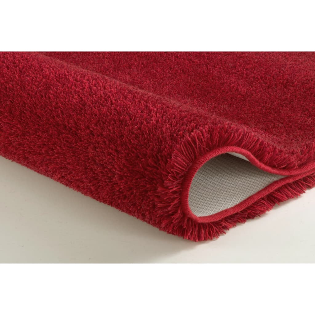 Kleine Wolke Tappeto per Bagno Relax 60x100 cm Rosso Rubino