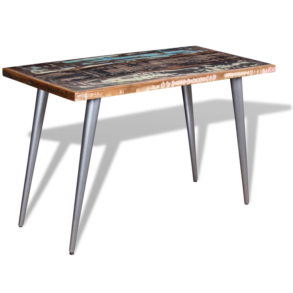 Tavolo da Pranzo in Legno Massello Anticato 120x60x76 cm