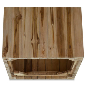 Tavolino da Salotto in Legno di Teak Autentico 50x50x35 cm