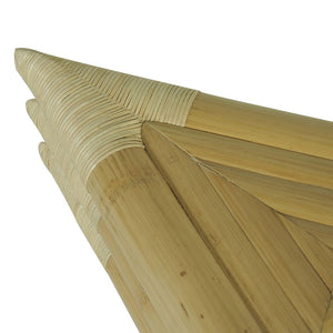 Comodini 2 pz 60x60x40 cm in Bambù Naturale