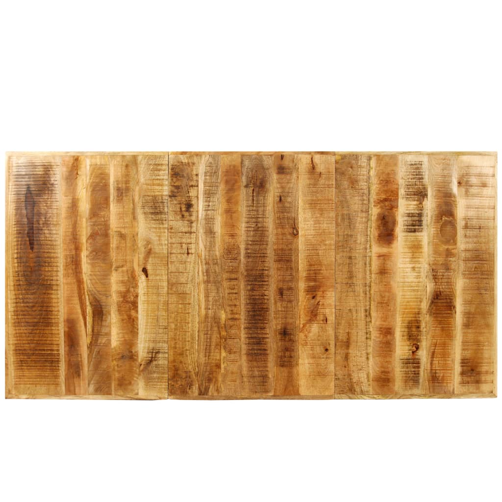 Tavolo da Pranzo in Legno Massello di Mango Grezzo 180 cm