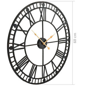 Orologio da Parete Vintage al Quarzo in Metallo 60 cm XXL