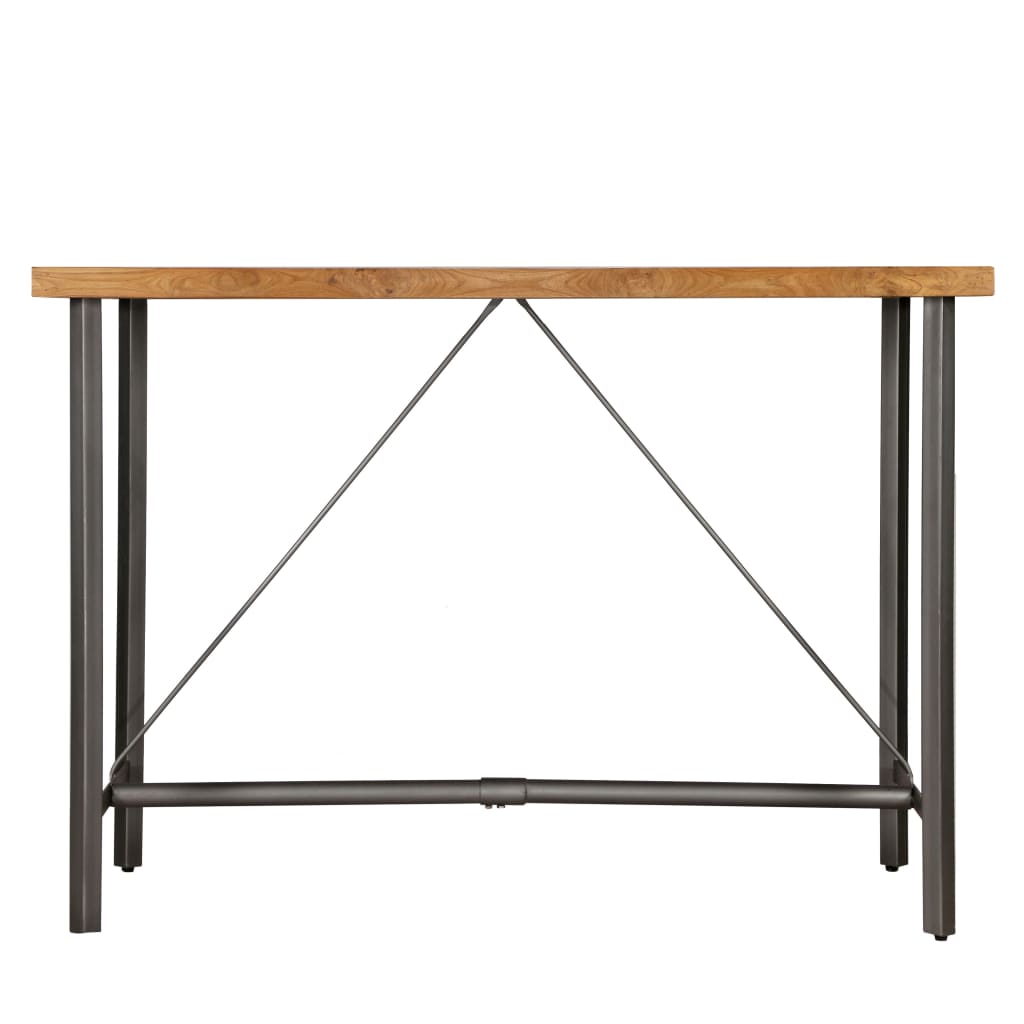 Tavolo da Bar in Teak Massello di Recupero 150x70x106 cm