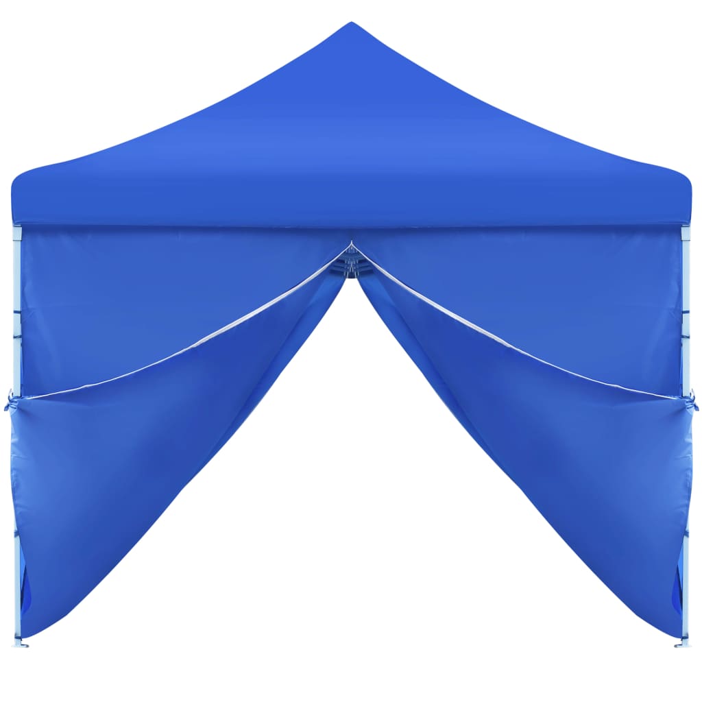 Tenda Pieghevole Pop-Up con 8 Pareti Laterali 3x9 m Blu