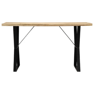 Tavolo da Pranzo 140x80x76 cm in Legno Massello di Mango