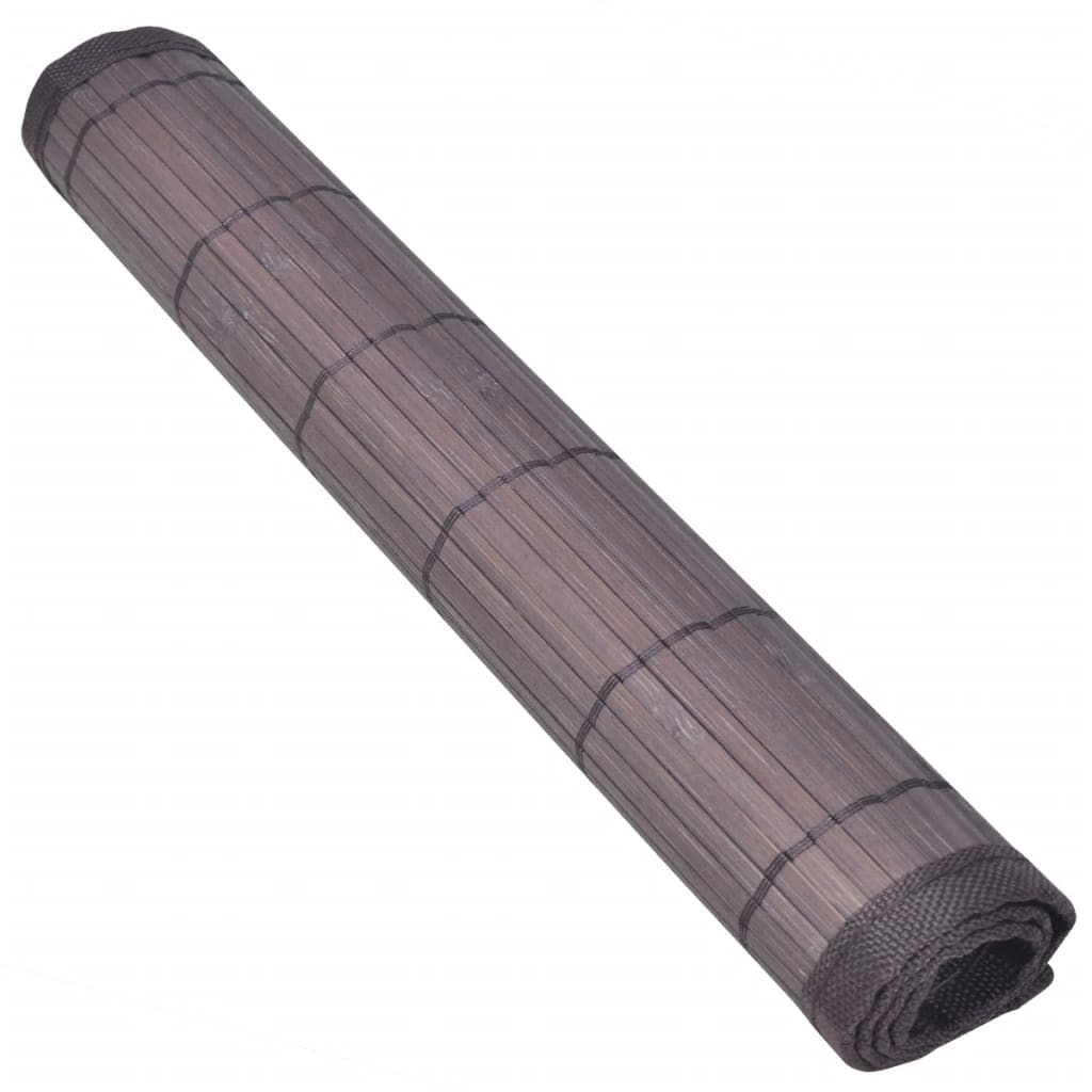 Tovagliette in Bambù 6 pz 30 x 45 cm Marrone Scuro