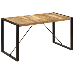 Tavolo da Pranzo 140x70x75 cm in Legno Massello di Mango