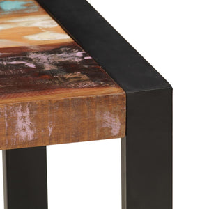 Tavolino da Caffè in Legno Massello Recuperato 120x60x40 cm