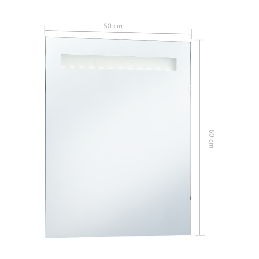 Specchio da Parete a LED per Bagno 50x60 cm