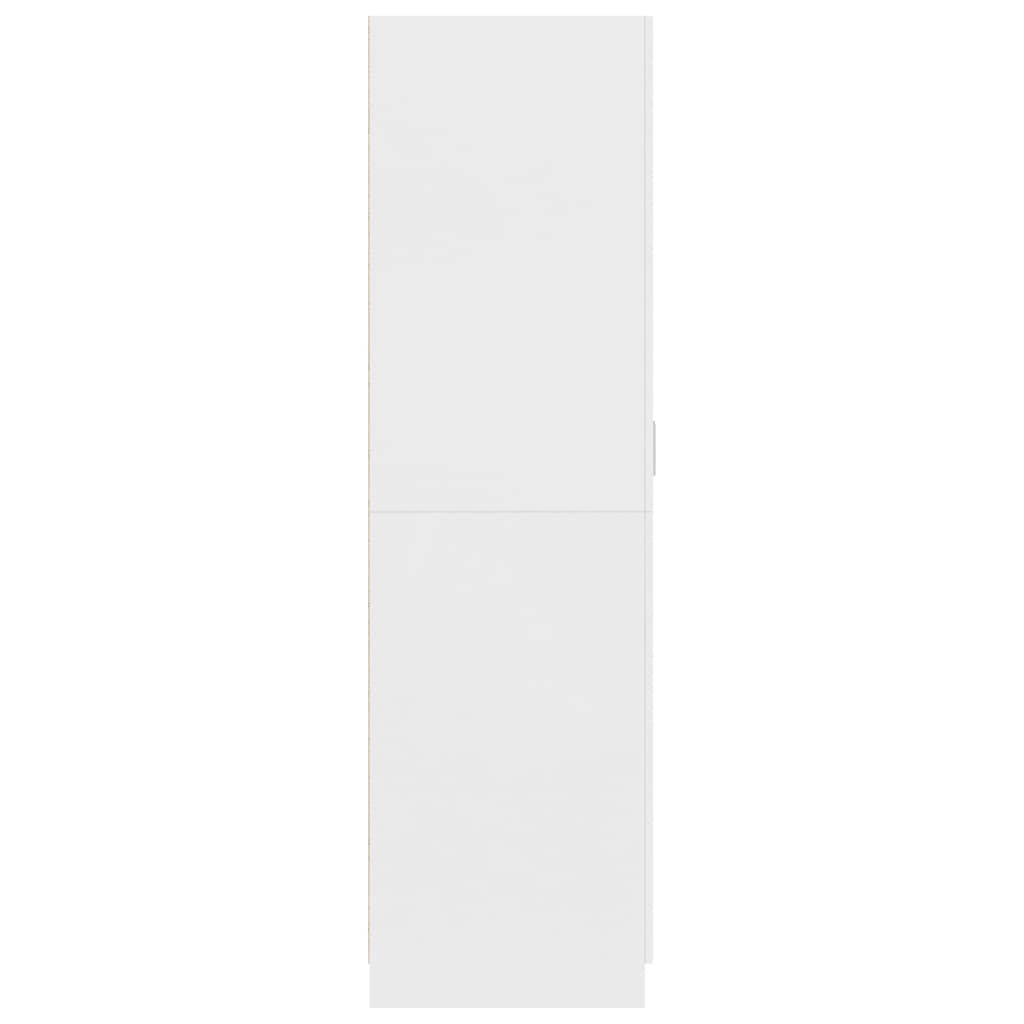 Armadio Bianco 80x52x180 cm in Legno Multistrato