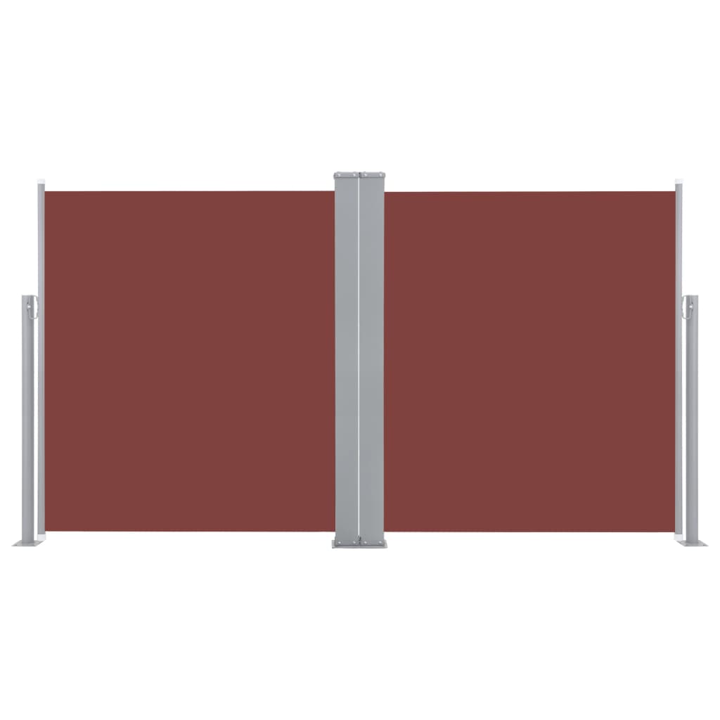 Tenda da Sole Laterale Retrattile Marrone 140x600 cm