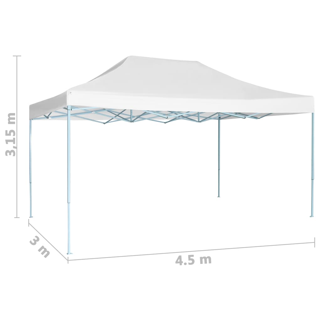 Tenda per Feste Pieghevole 3x4,5 m Bianca