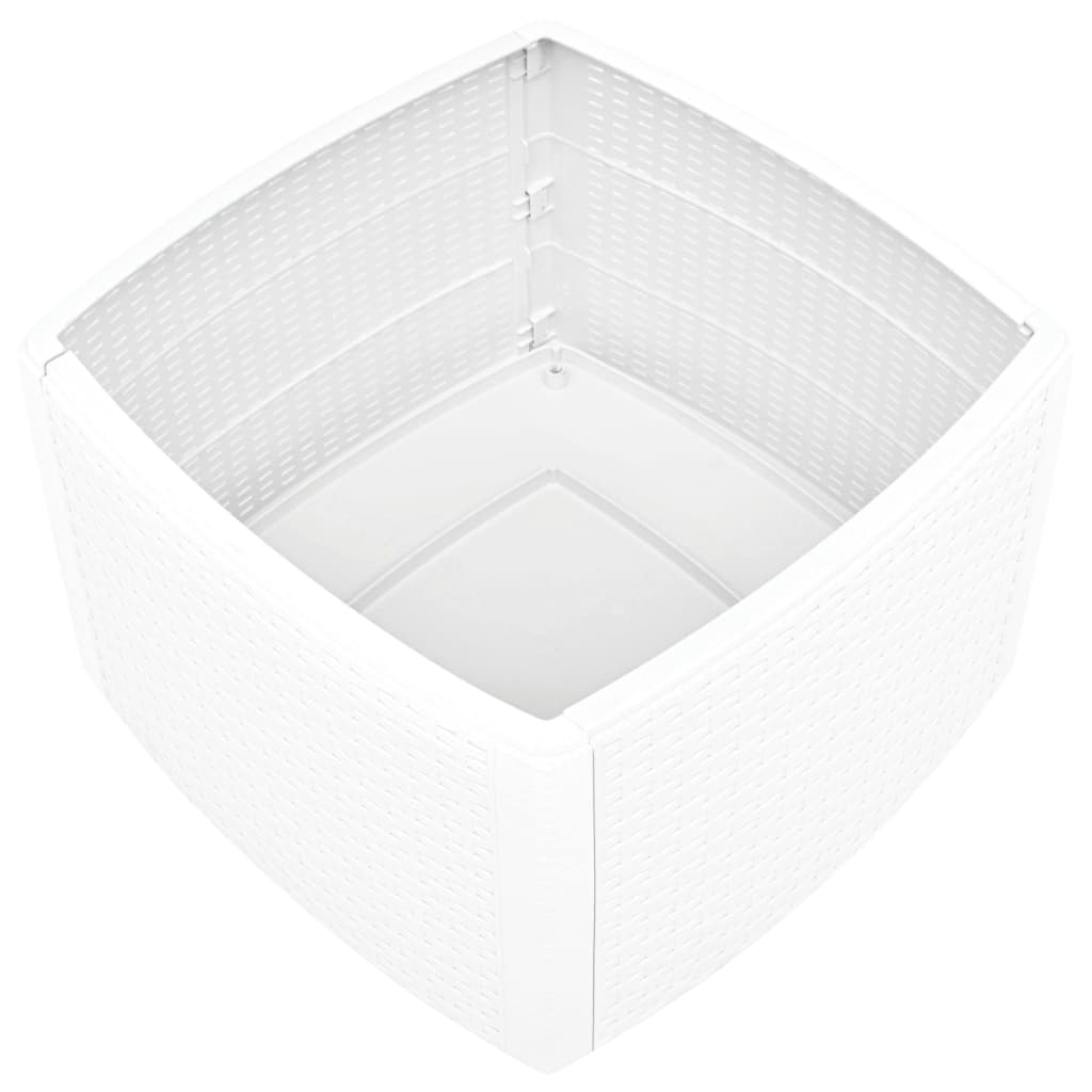 Tavolino Bianco 54x54x36,5 cm in Plastica