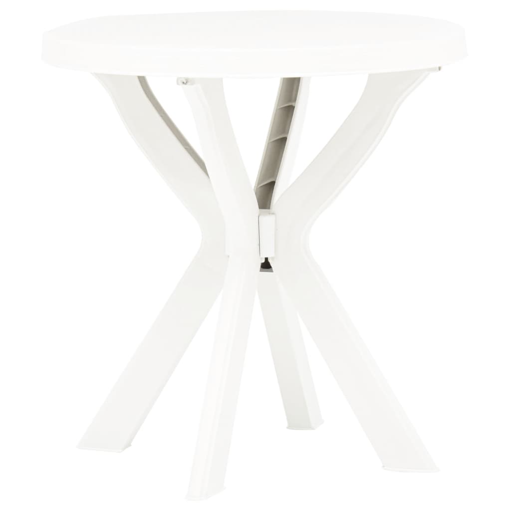 Tavolo da Bistrot Bianco Ø70 cm in Plastica