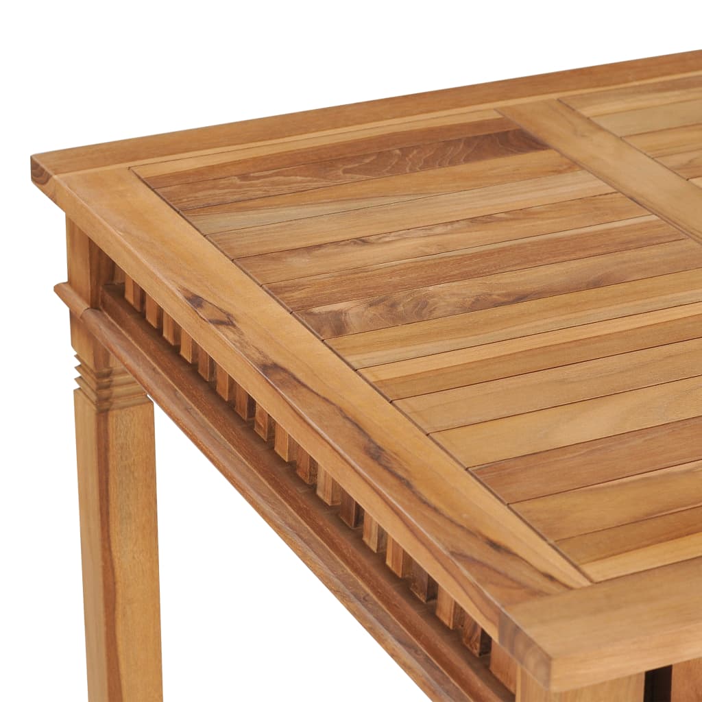 Tavolo da Pranzo per Giardino 80x80x80 cm in Massello di Teak