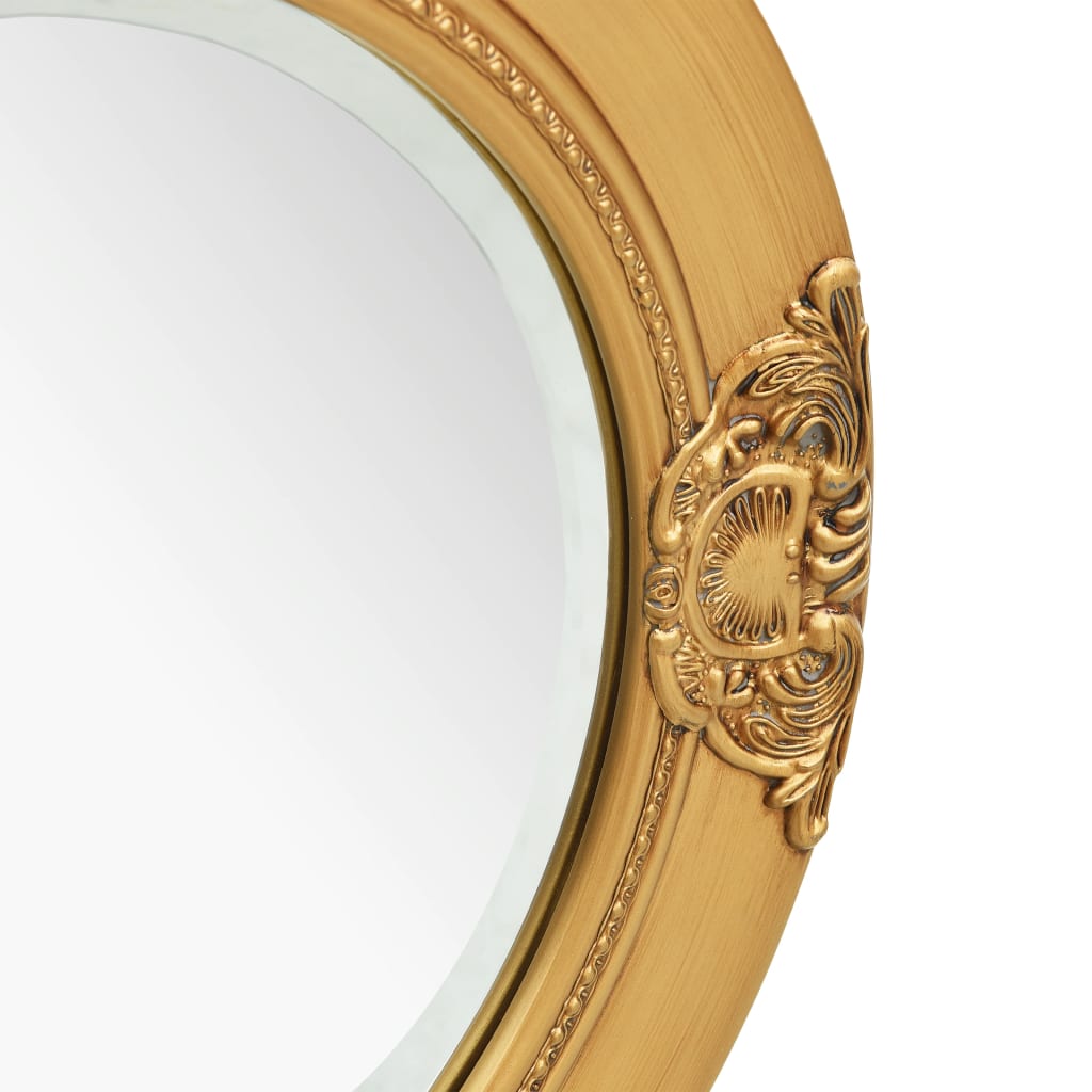 Specchio da Parete Stile Barocco 50 cm Oro