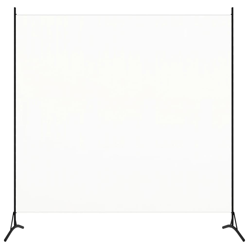 Paravento Bianco 175x180 cm in Tessuto