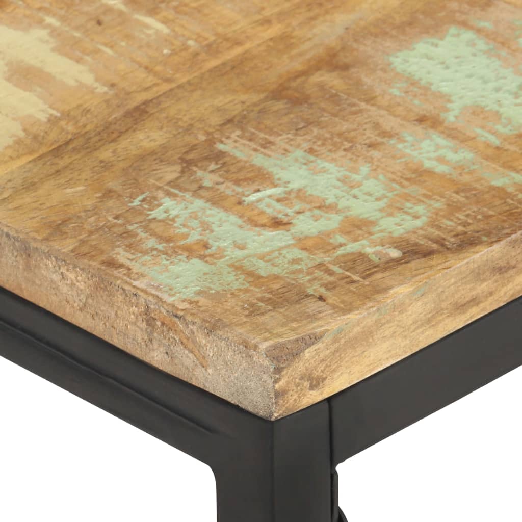 Tavolino da Caffè 110x60x35 cm in Legno Massello di Recupero