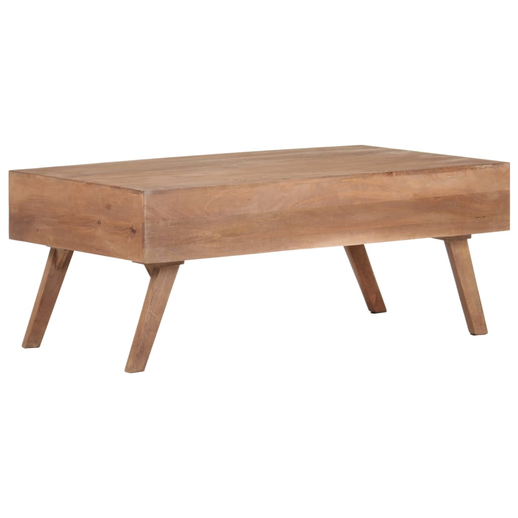 Tavolino da Salotto in Legno Massello di Mango 100x60x40 cm