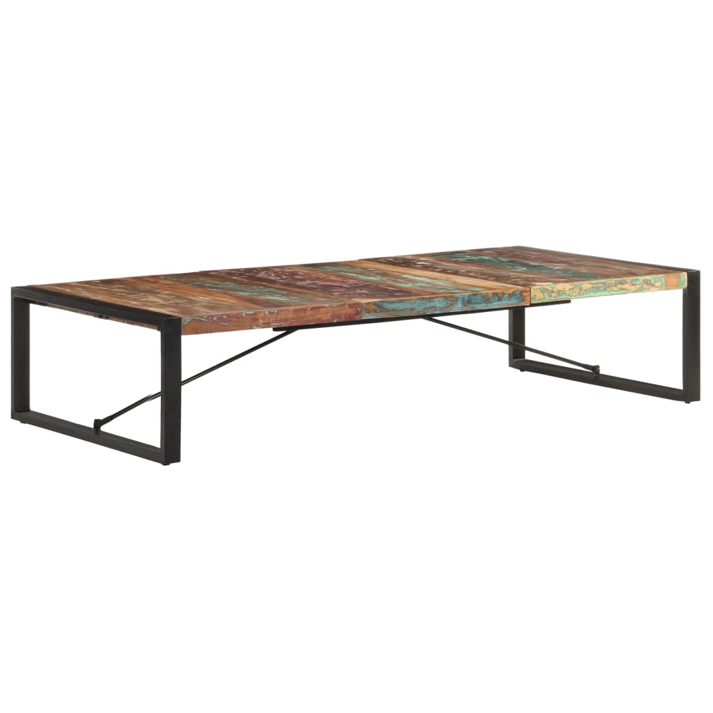 Tavolino da Salotto 180x90x40 cm in Legno Massello di Recupero