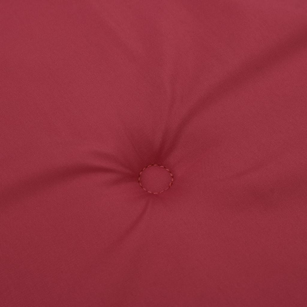 Cuscini per Sedia 4 pz Rosso Vino 50x50x3 cm in Tessuto Oxford