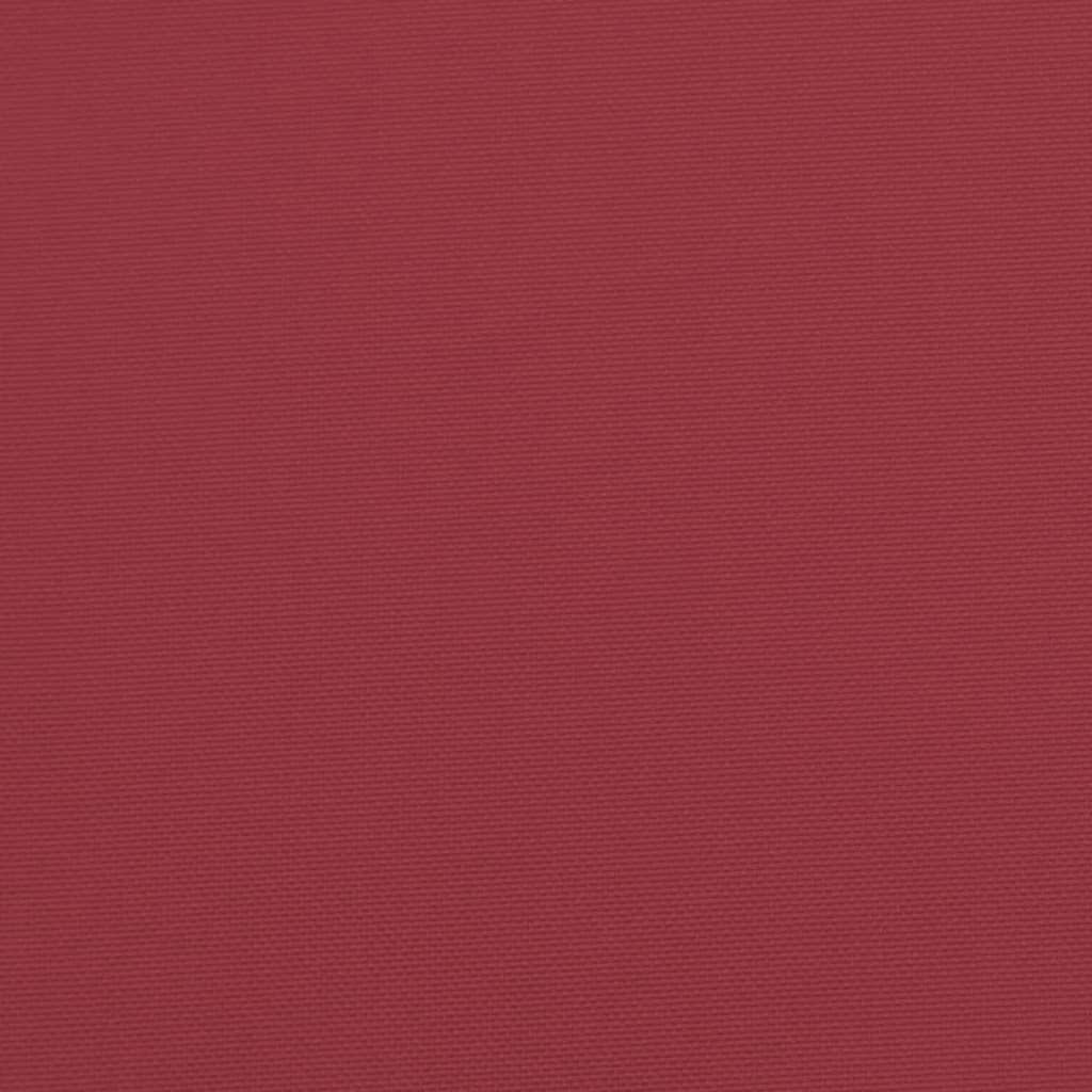 Cuscini per Sedie 6 pz Rosso Vino 120x50x3 cm in Tessuto