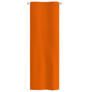 Paravento per Balcone Arancione 80x240 cm in Tessuto Oxford