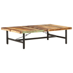Tavolino da Salotto in Legno Massello di Recupero 142x90x42 cm