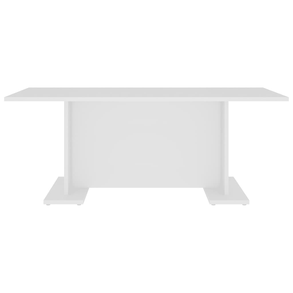 Tavolino da Salotto Bianco 103,5x60x40 cm in Legno Multistrato