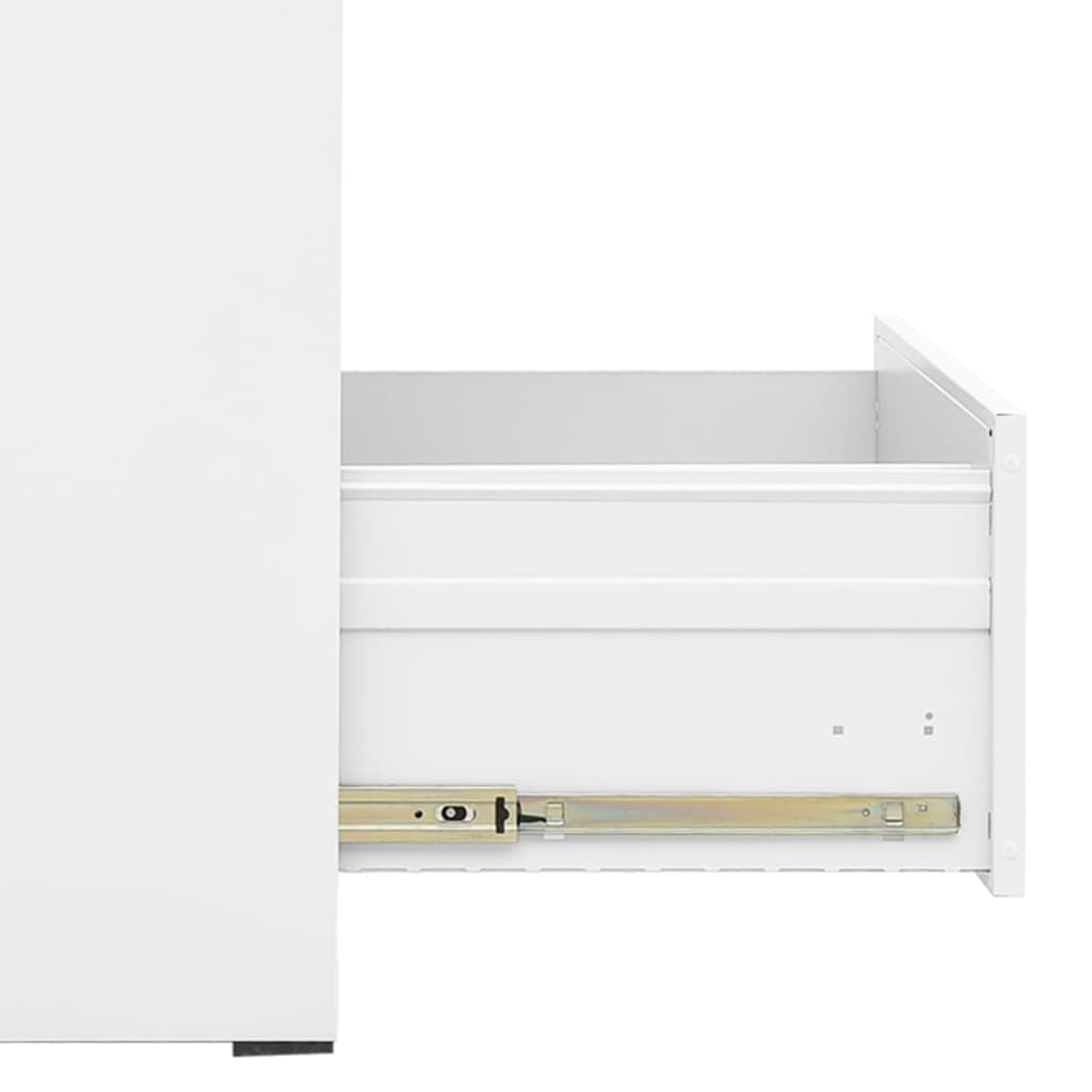 Armadio Classificatore Bianco 46x62x133 cm in Acciaio