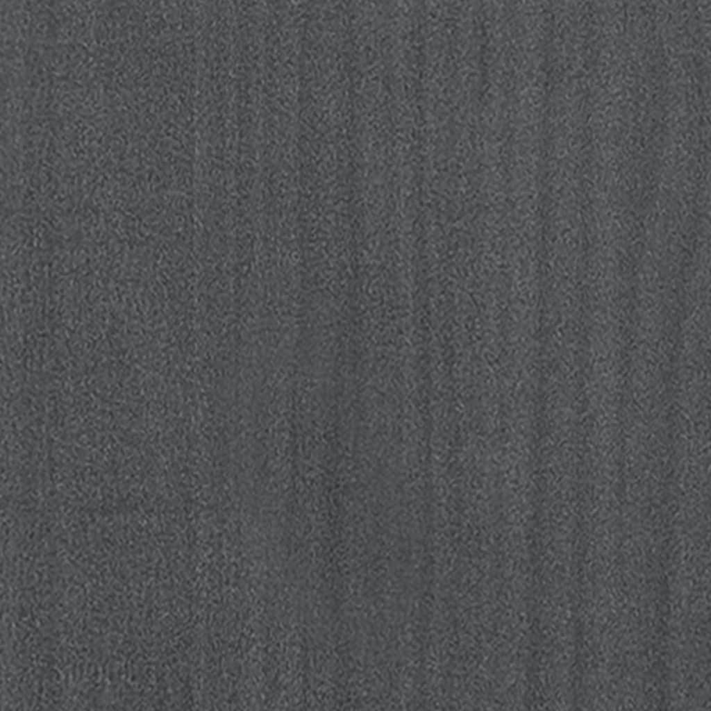 Fioriere da Giardino 2 pz Grigie 31x31x70 cm in Legno di Pino