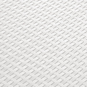 Baule da Giardino 39x39x46 cm in Rattan PP Bianco