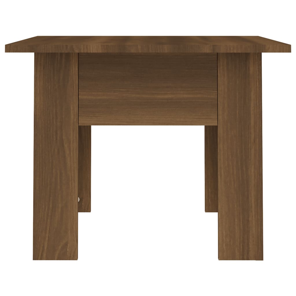 Tavolino da Salotto Rovere Marrone 55x55x42 cm in Truciolato