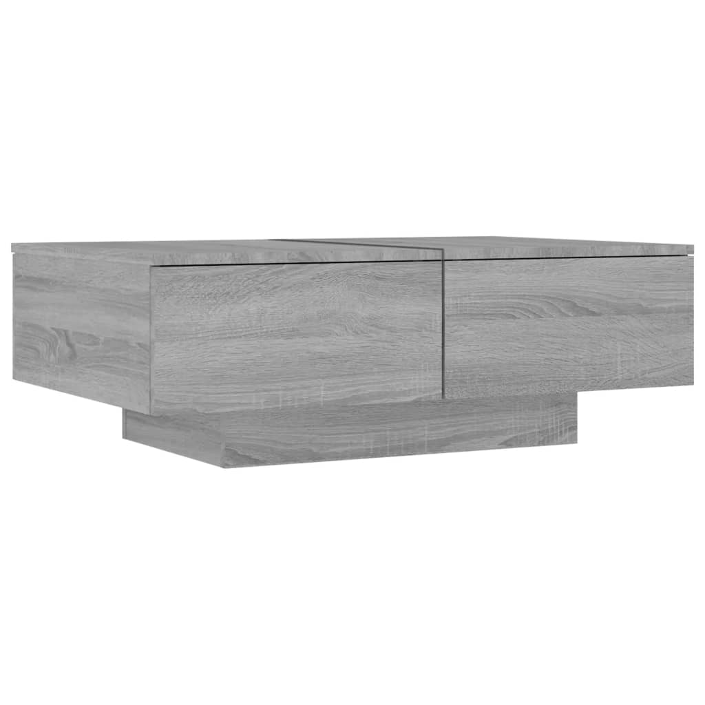Tavolino da Salotto Grigio Sonoma 90x60x31 cm Legno Multistrato