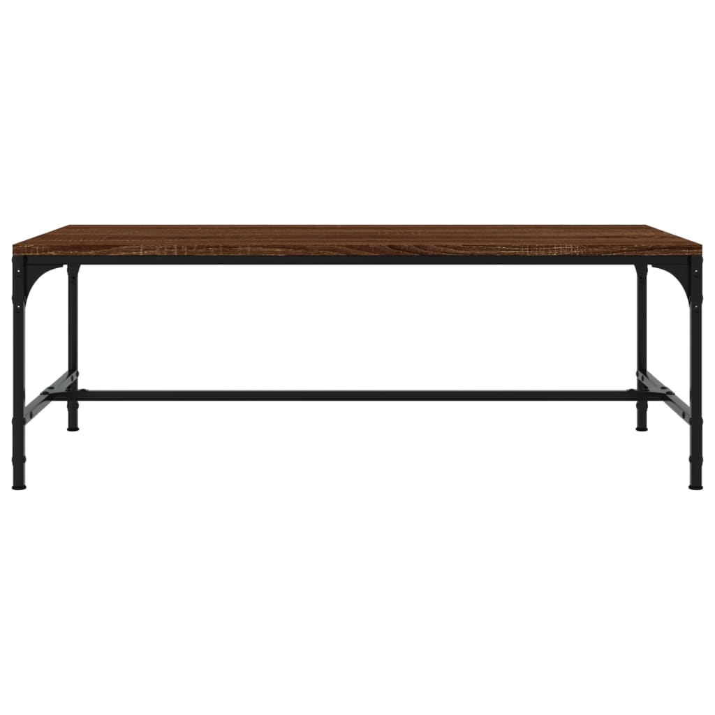 Tavolino da Salotto Rovere Marrone100x50x35cm Legno Multistrato