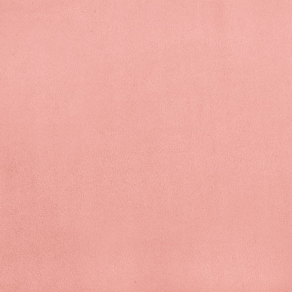 Giroletto a Molle Rosa 90x200 cm in Velluto