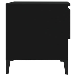 Tavolino Nero 50x46x50 cm in Legno Multistrato