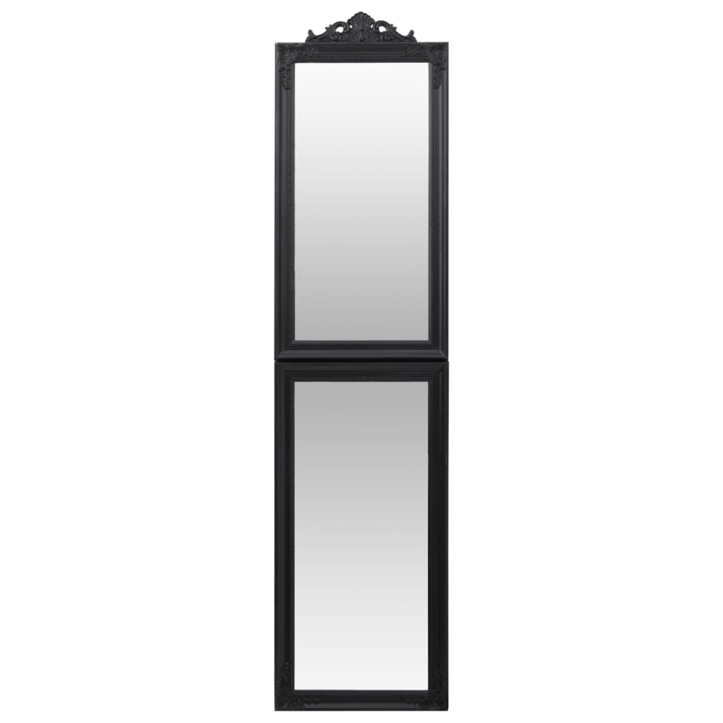 Specchio Autoportante Nero 45x180 cm