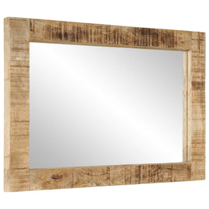 Specchio 70x50 cm in Legno Massello di Mango e Vetro