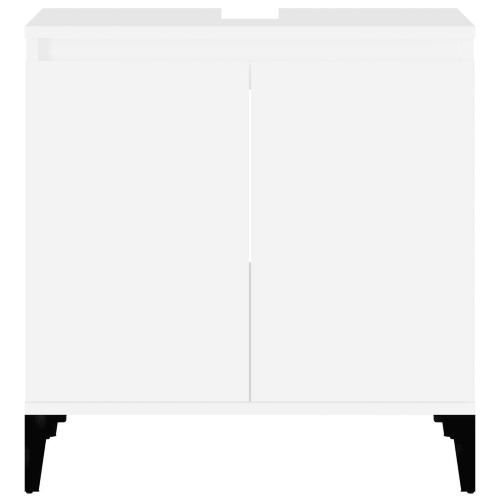 Mobile Lavabo Bianco 58x33x60 cm in Legno Multistrato
